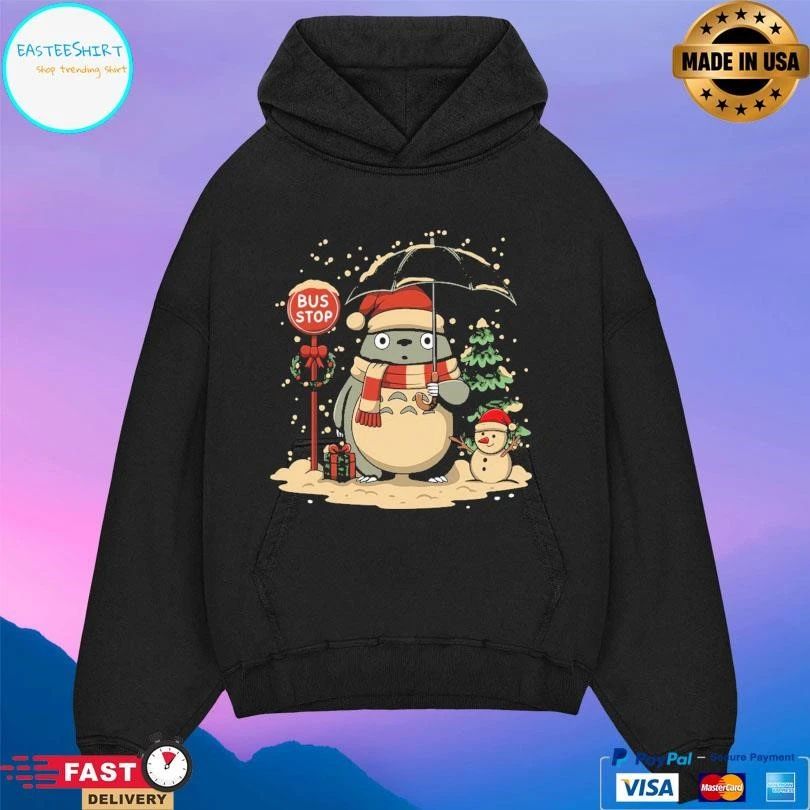 Totoro Winter Bus Stop T-shirts