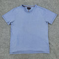 Denim & Flower Shirt Men's Large Blue Dots AOP Graphic Tee Short Sleeve Slim Fit