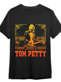 Men's Cotton T-Shirt | Vintage Tom Petty & The Heartbreakers Graphic | Multi-Sea
