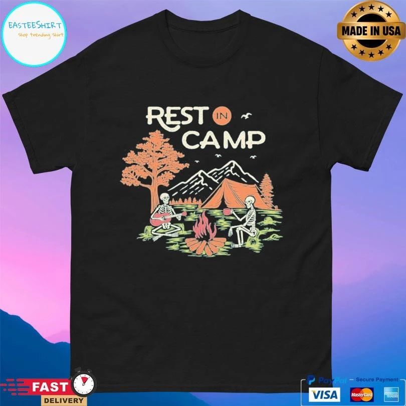 Rest In Camp Skeletons T-shirts
