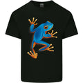 A Cool Frog Climbing Up Mens Cotton T-Shirt Tee Top