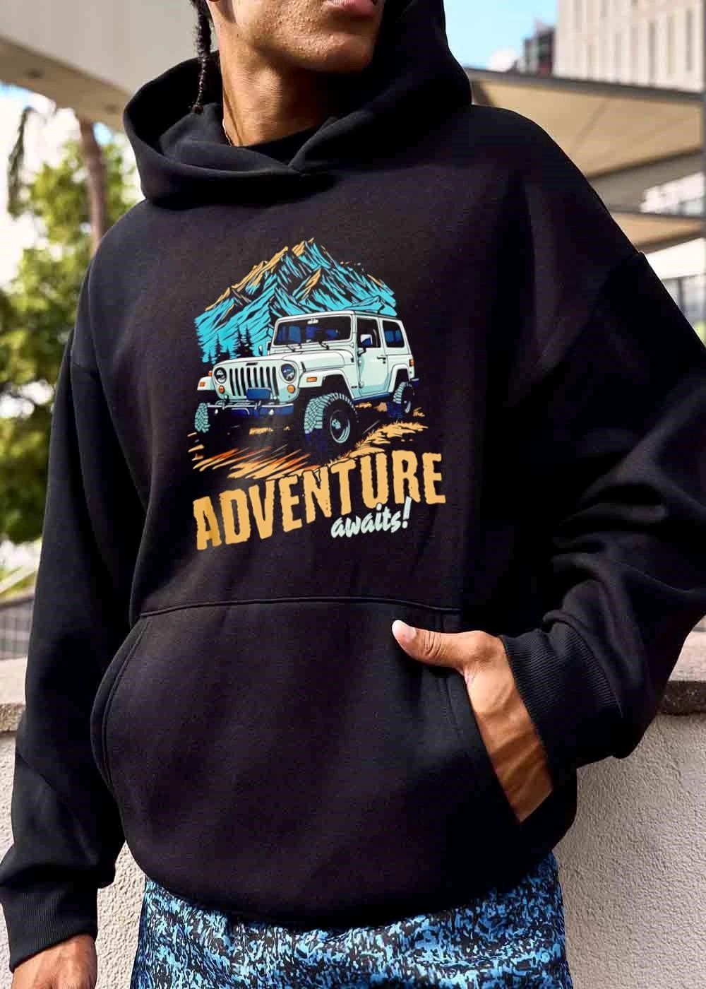 Adventure Awaits White Off Road Suv Rocky Mountain Landscape shirt