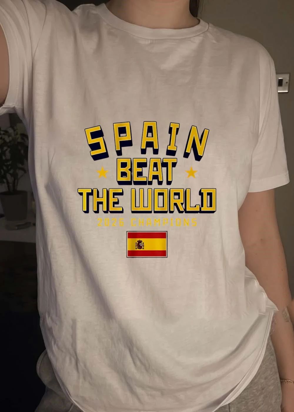 2026 Champions Spain Beat the World Spain T-Shirt