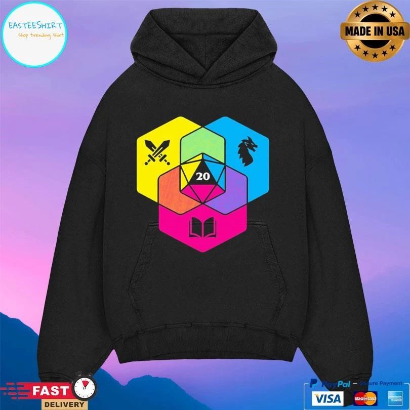 RPG Cmyk Dice Venn Diagram T-shirts