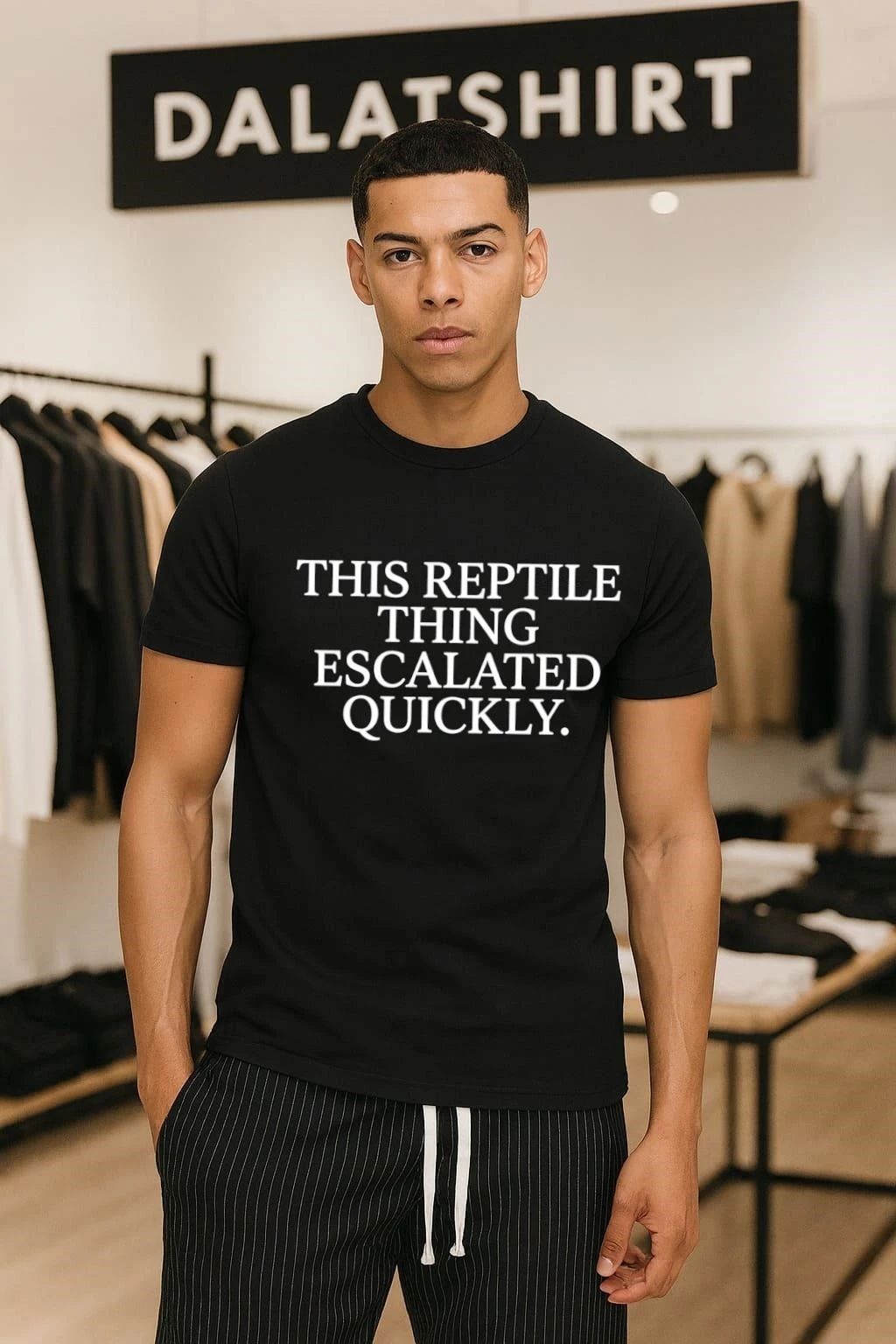 Original This Reptile Thing Escalated Quickly shirt