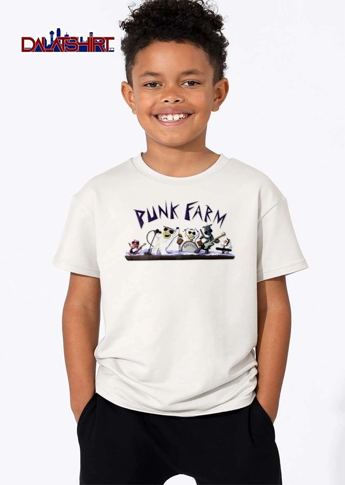 Punk Farm Jjk Cartoon Animals Rock Band Stage shirt