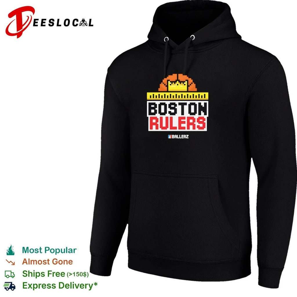 Boston Rulers Ballerz basketball pixel art T-shirt