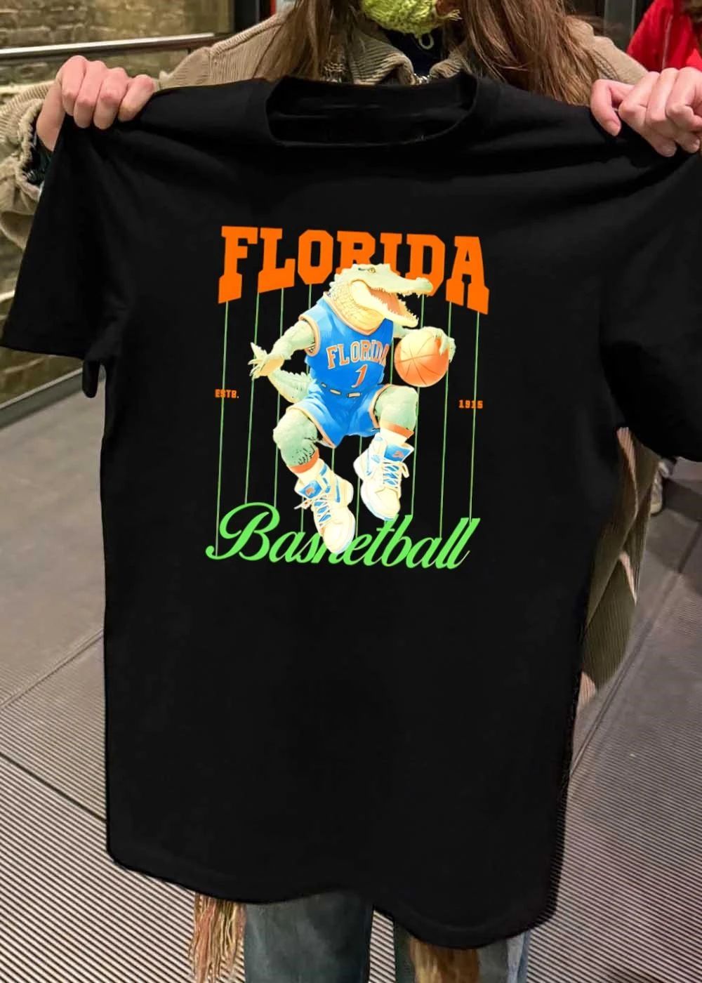 Estb 1915 Florida Basketball Gator Playing with Ball Blue Jersey shirt