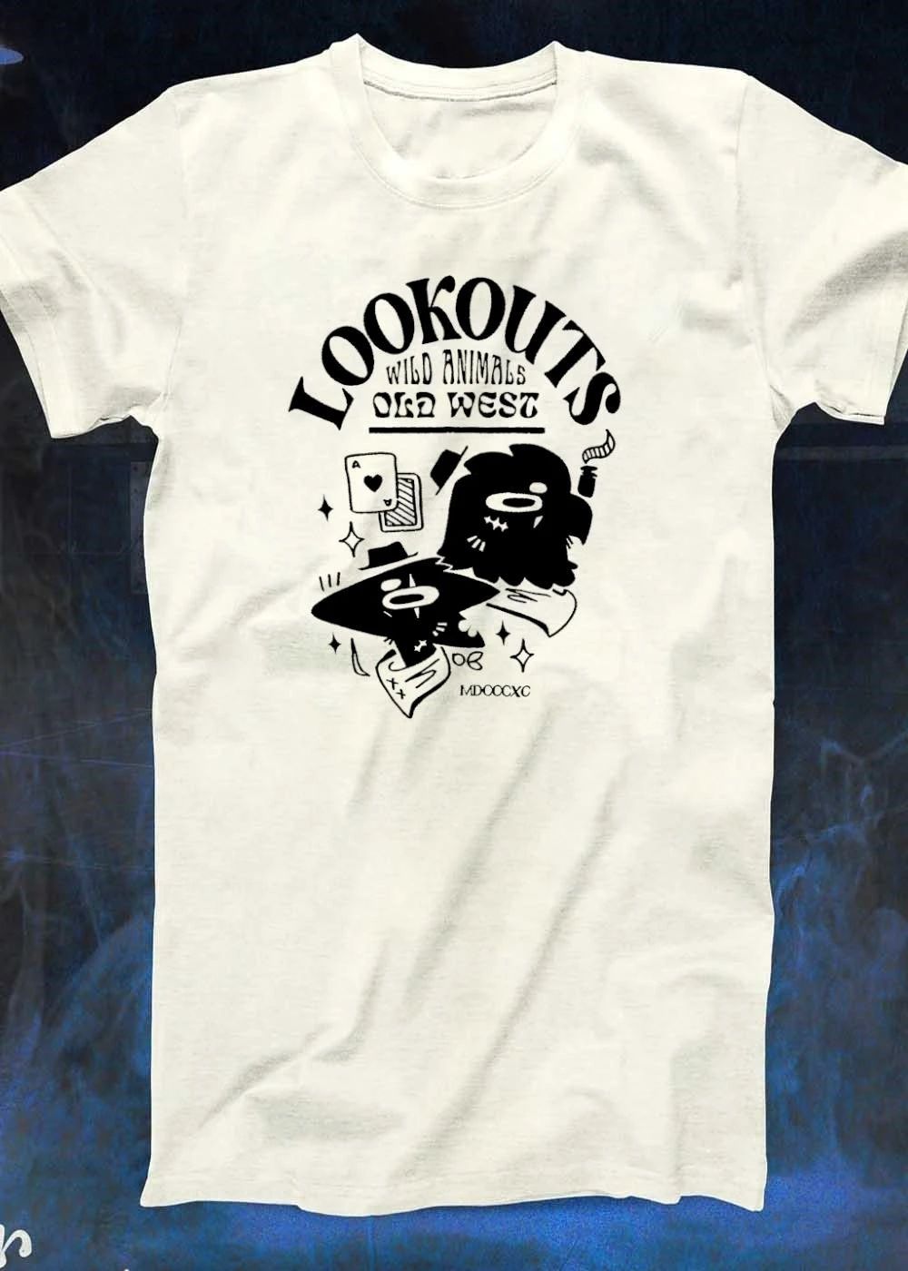 Lookouts Wild Animals Old West Gambling Cowboy Animals T-Shirt