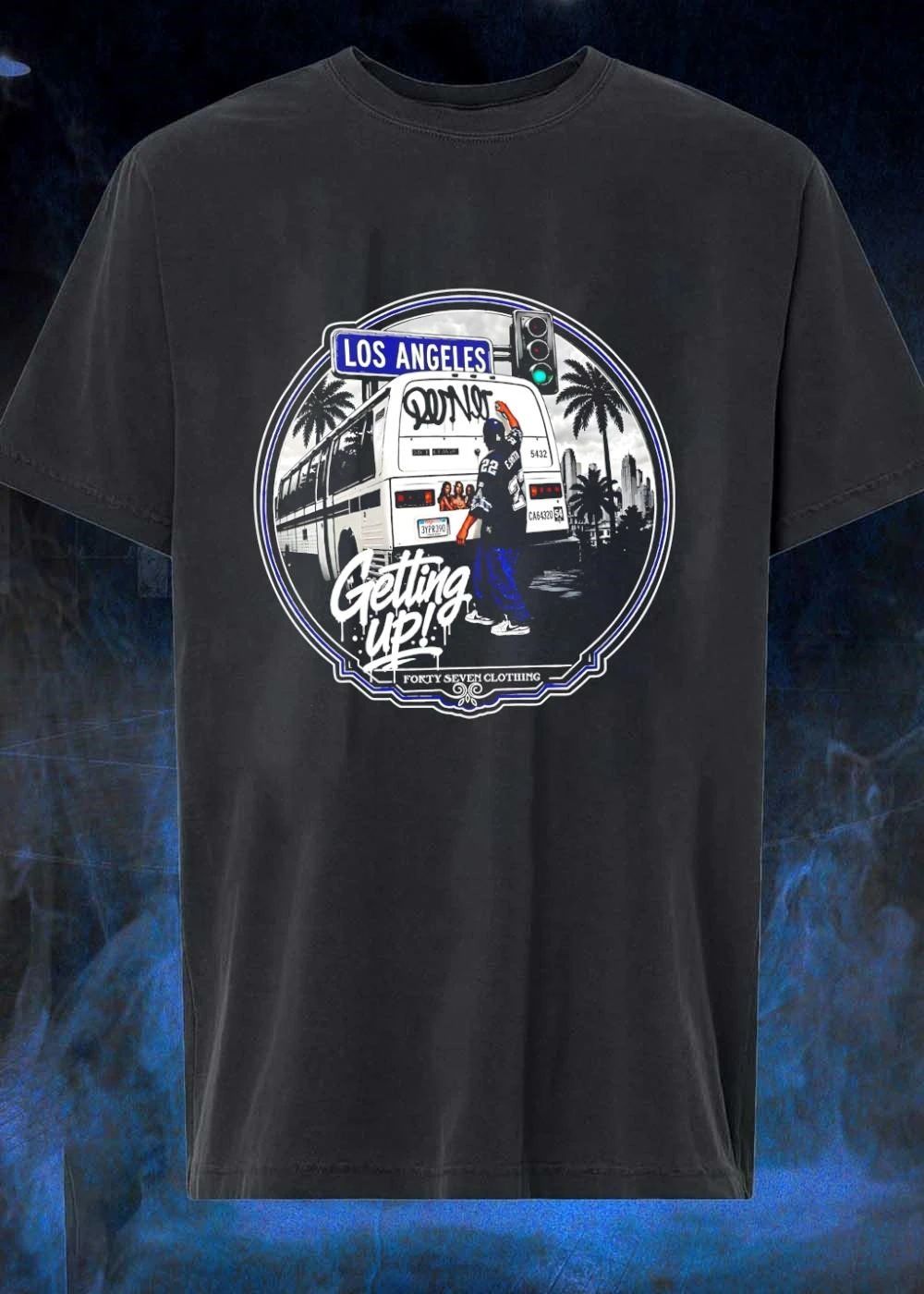 Forty Seven Clothing Graffiti Artist Spray Painting Los Angeles Getting Up shirt