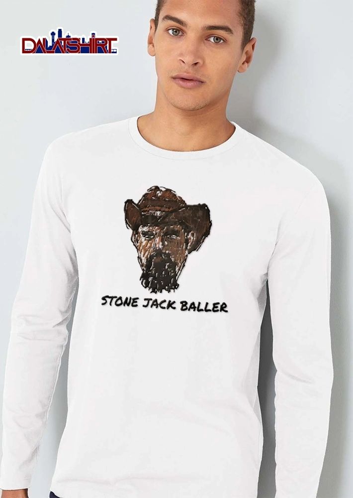 Stone Jack Baller Sketch Bearded Man Wearing Cowboy Hat shirt