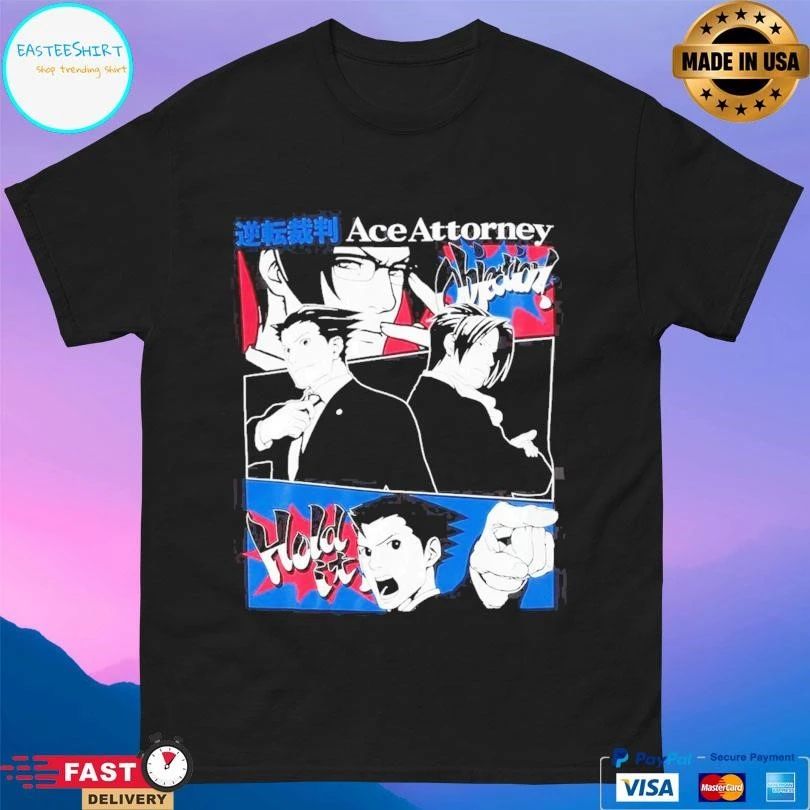 Phoenix Wright Ace Attorney Duo Panels T-shirts