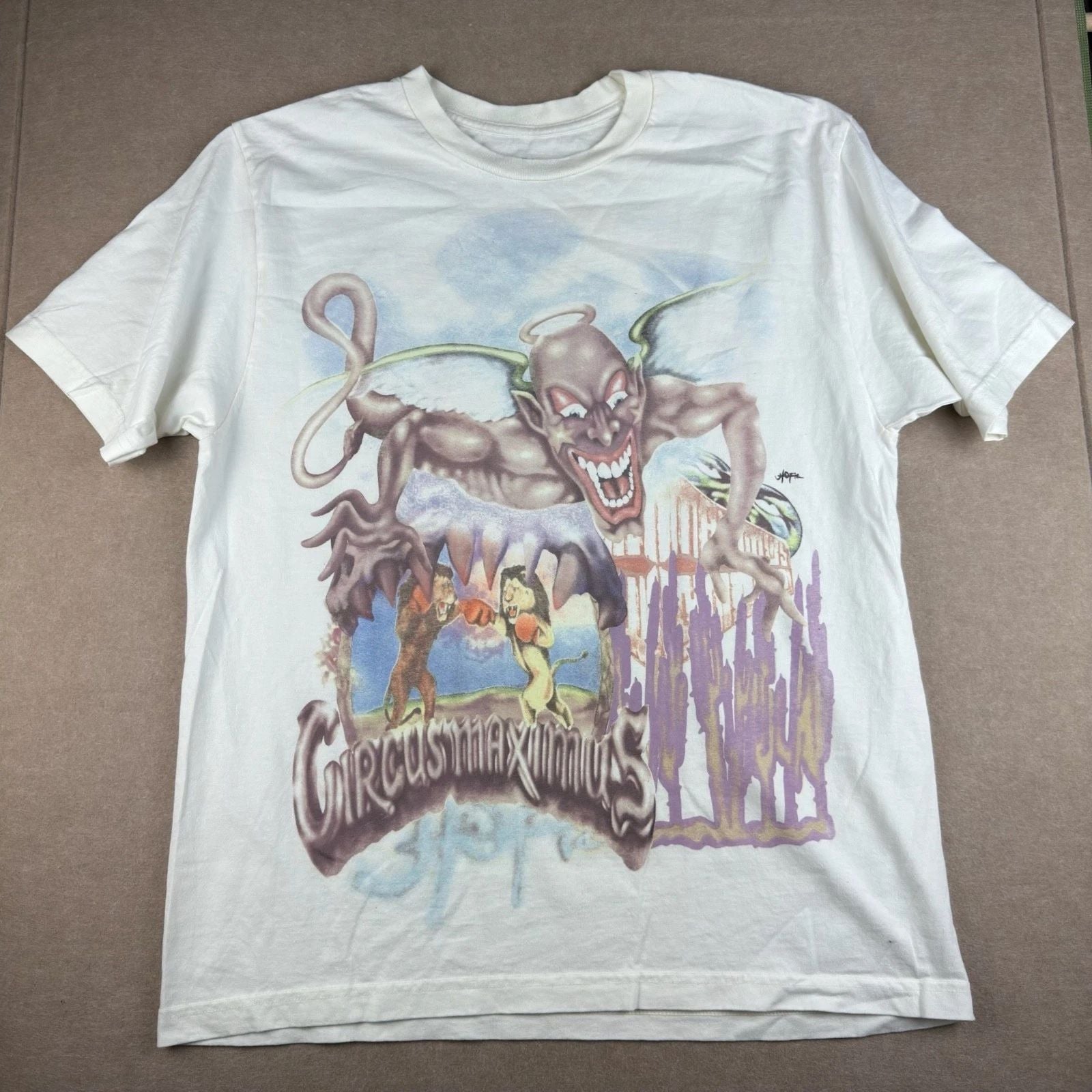 Travis Scott Tour T Shirt Mens Large White Graphic World Tour Music Tee