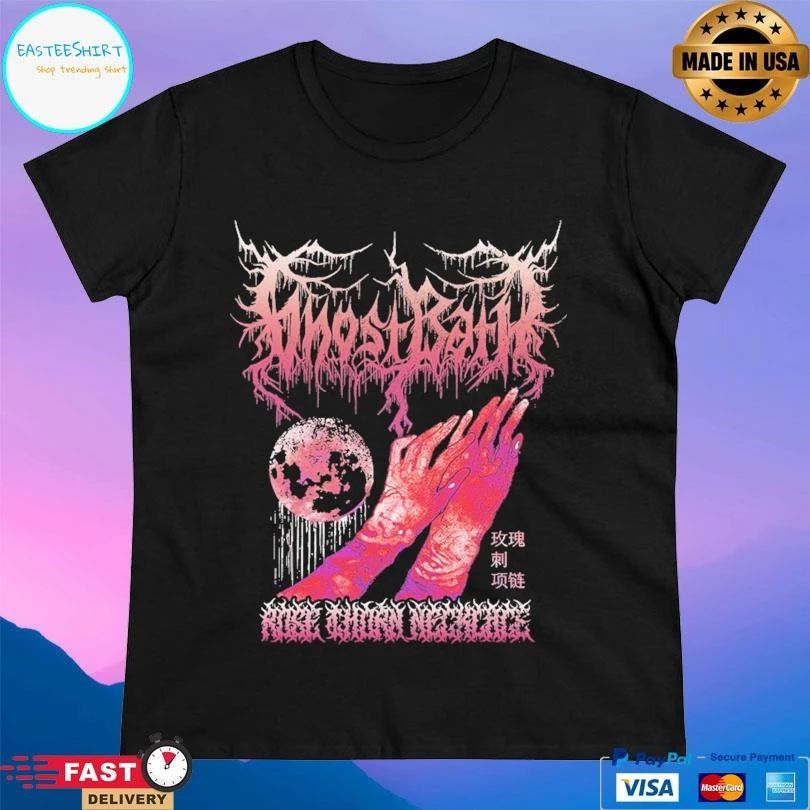Ghost Bath Rose Thorn Necklace T-shirts