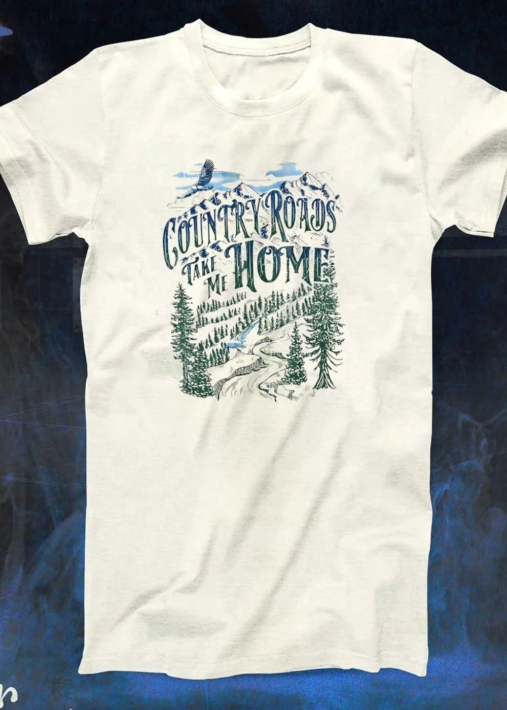Apparel Country Roads Take Me Home Eagle Mountain Forest T-Shirt