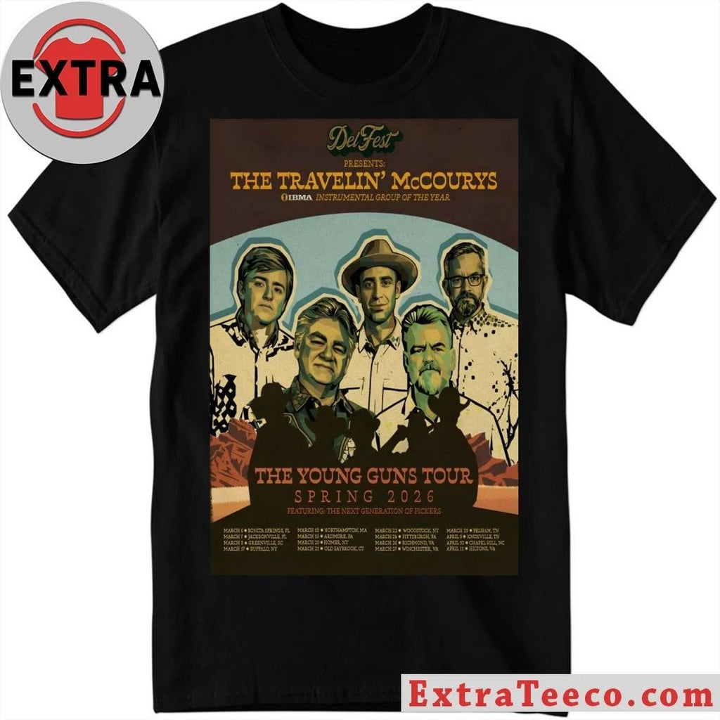 Original The Travelin’ McCourys The Young Guns Tour Spring 26 Poster Shirt