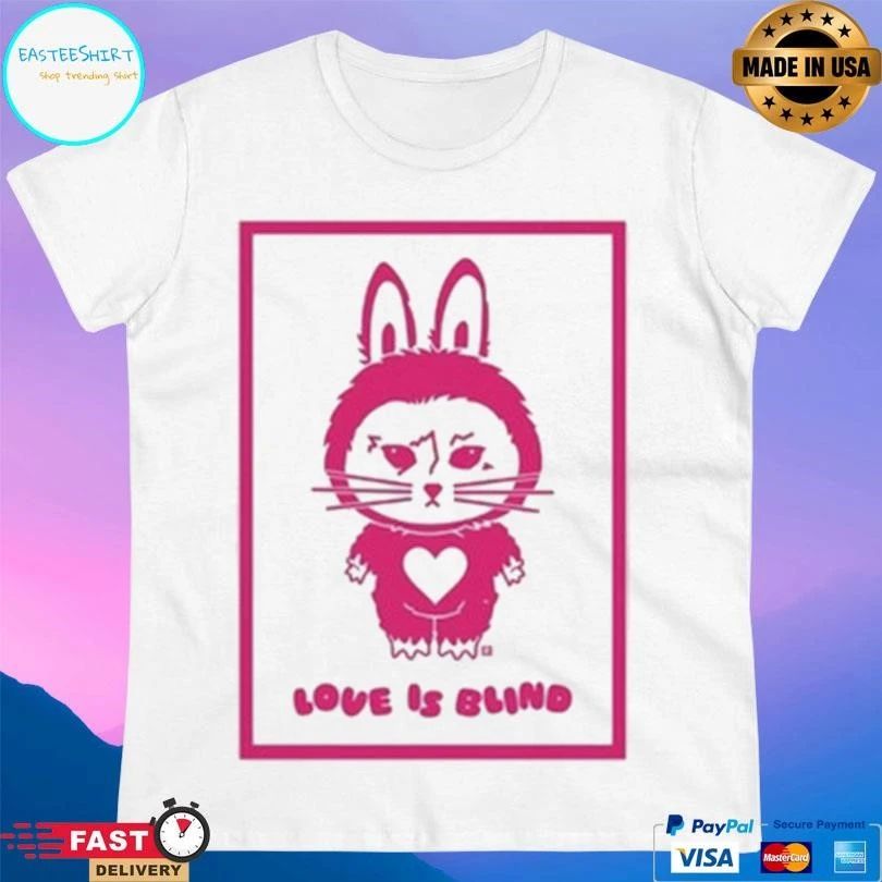 Cat Labubu Love Is Blind Greeting Card T-shirts