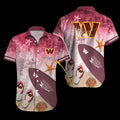 Personalized Washington Commanders Beach Vibes Hawaiian Shirt