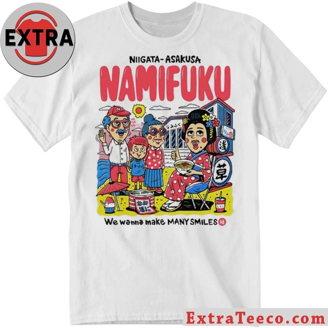 Niigata × Asakusa Namifuku We Wanna Make Many Smiles 2026 T-Shirt