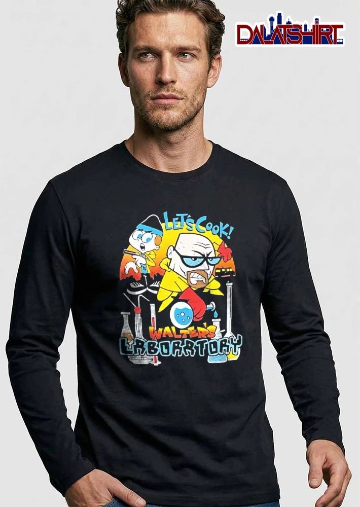 Lets Cook Walters Laboratory Cartoon Caricature Chemists Labware Rv shirt