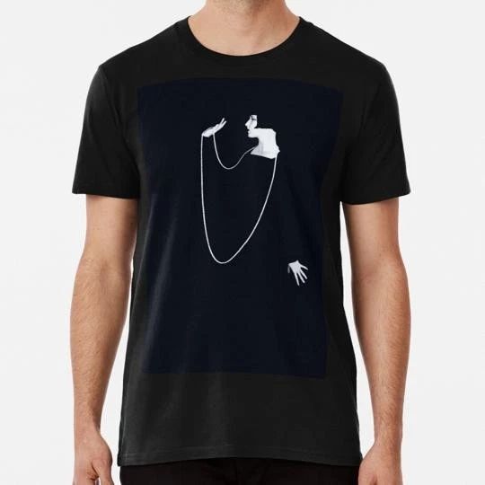 Louise Brooks Pearls On Black S to 5XL Made in the USA T-Shirt