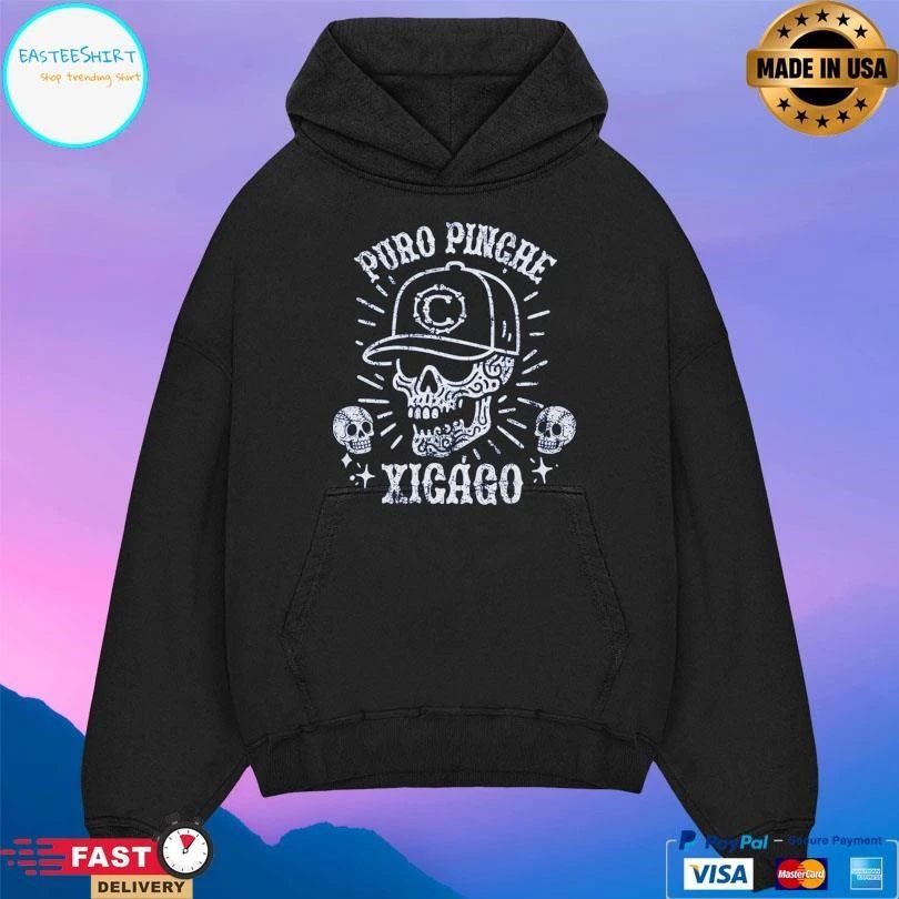 Puro Pinche Xicago Beisbol Skull T-shirts