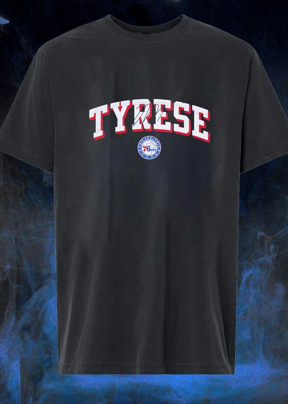 Tyrese Signature Philadelphia 76ers shirt