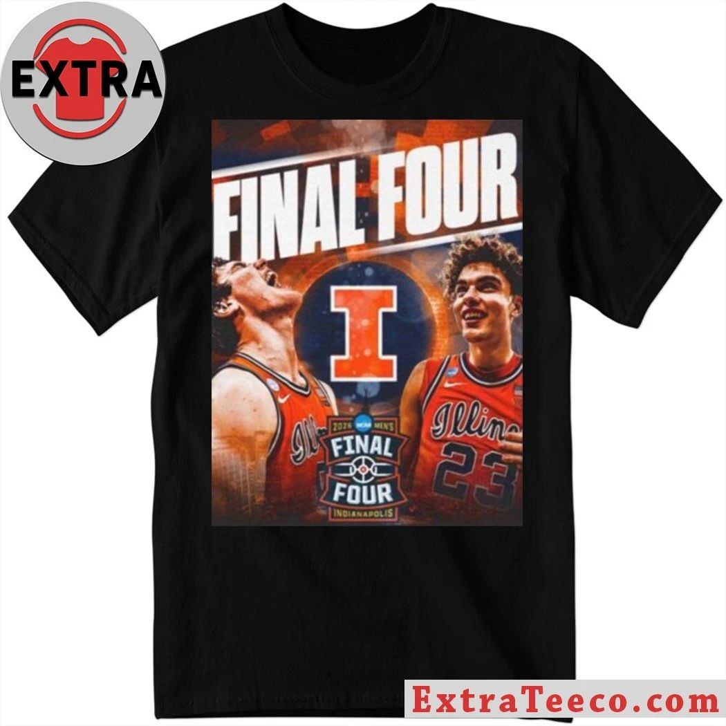 Illinois Fighting Illini Final Four 2026 Fan Shirt- Top-Rated Gift for College Basketball Lovers