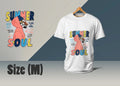 Summer Soul Printed T-Shirt – Medium Size – Trendy Streetwear Graphic Tee