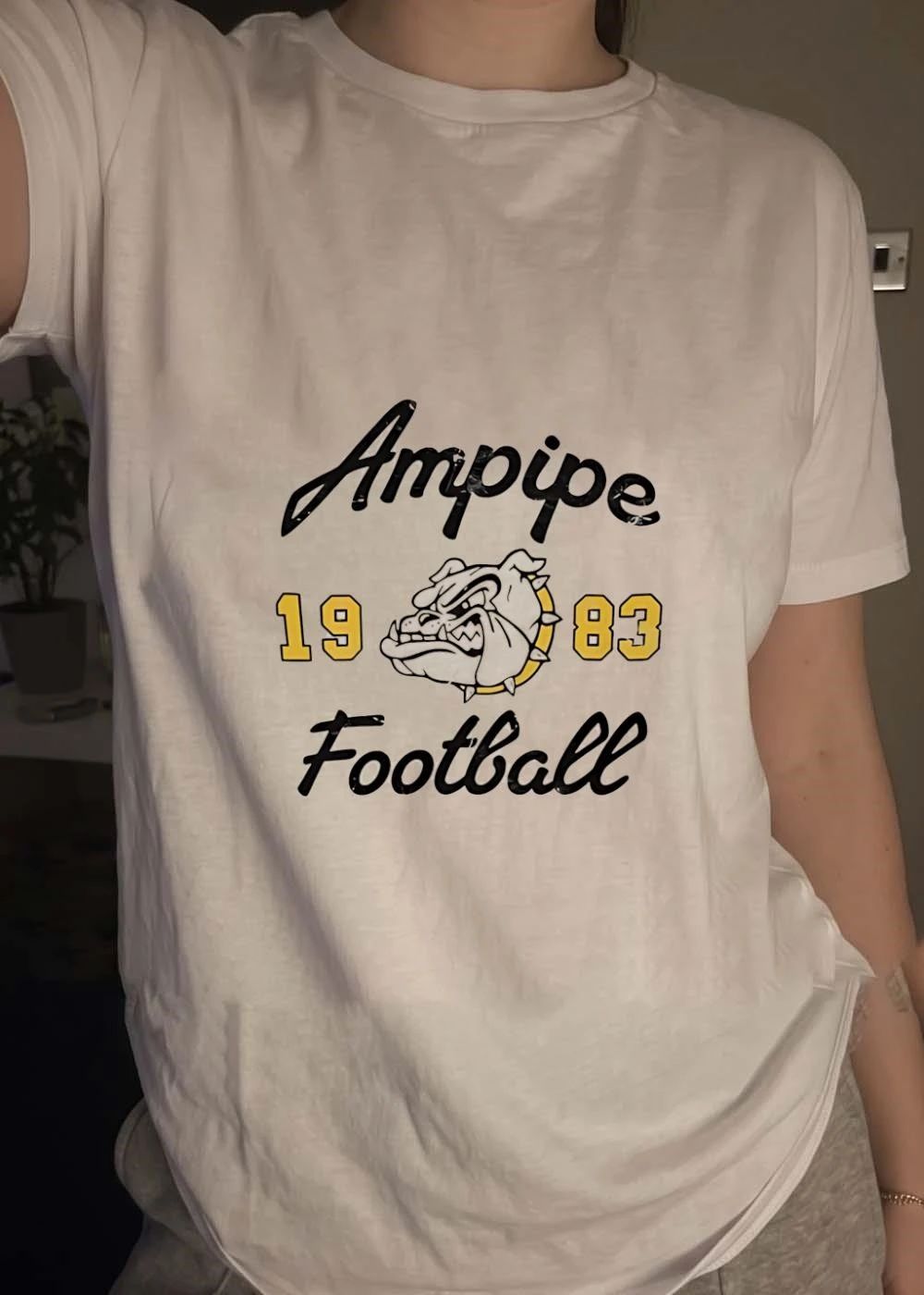 Ampipe 1983 Football Bulldog Athletic Logo Men’s shirt