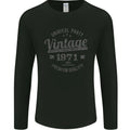 Vintage Year 55th Birthday 1971 Mens Long Sleeve T-Shirt