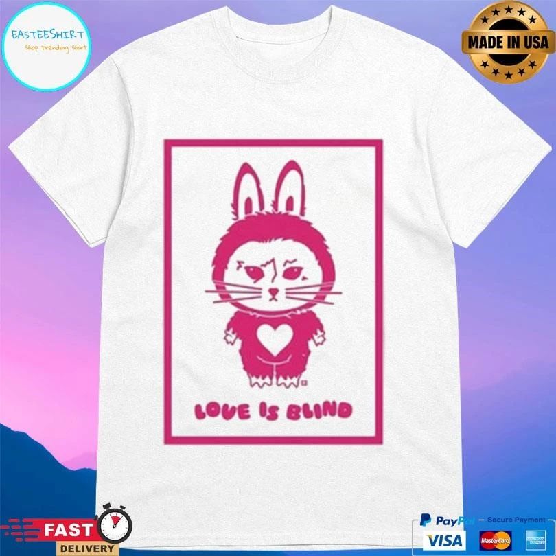 Cat Labubu Love Is Blind Greeting Card T-shirts