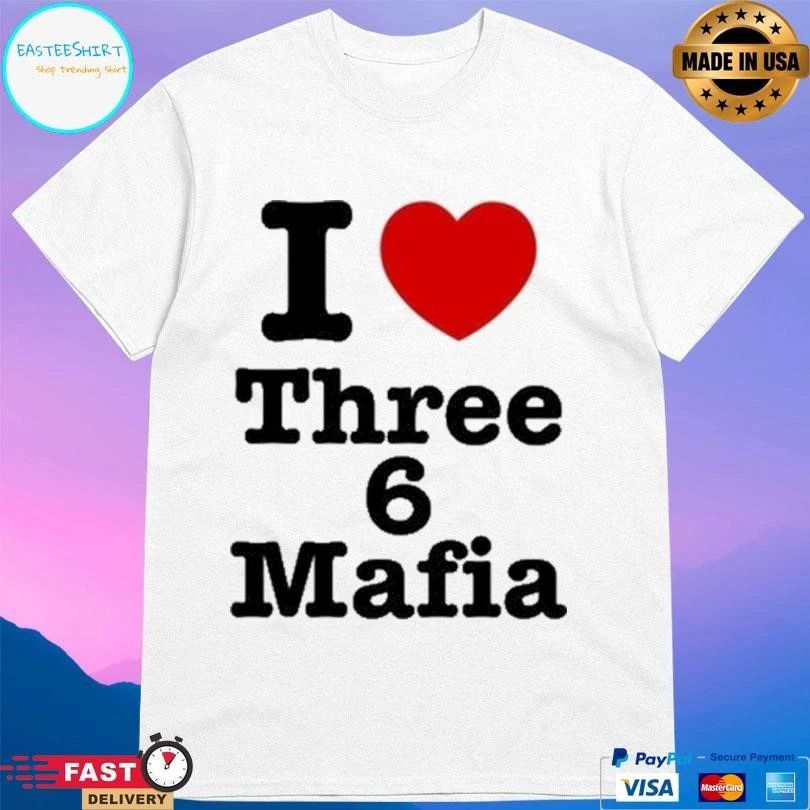 Dj Paul I Love Three 6 Mafia T-shirts