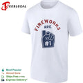 Fireworks Are Number 1 Blown Up Foam Finger 4th of July T-shirt