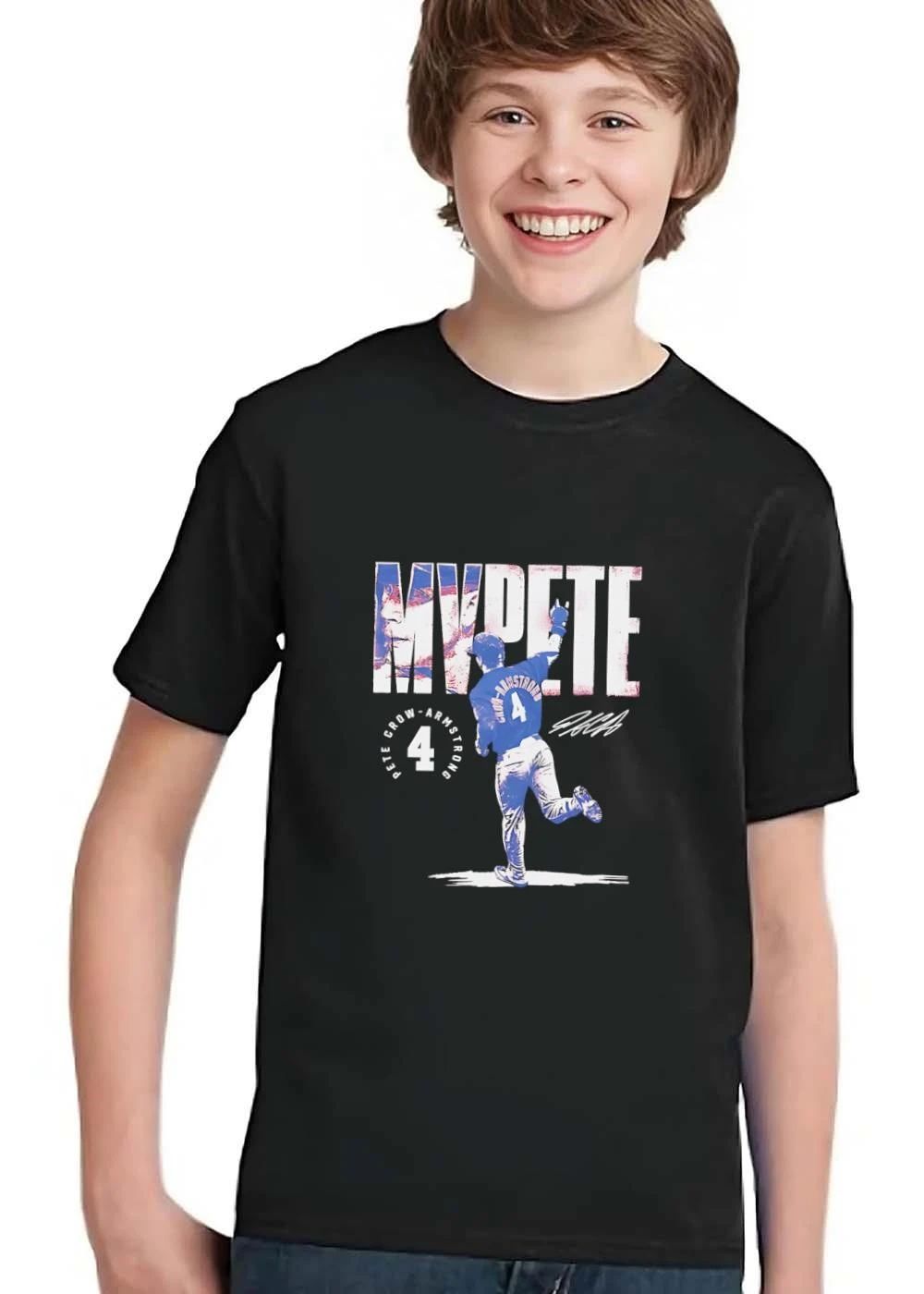 Mvpete Pete Crow Armstrong Baseball Player Running Pointing Signature Distressed shirt