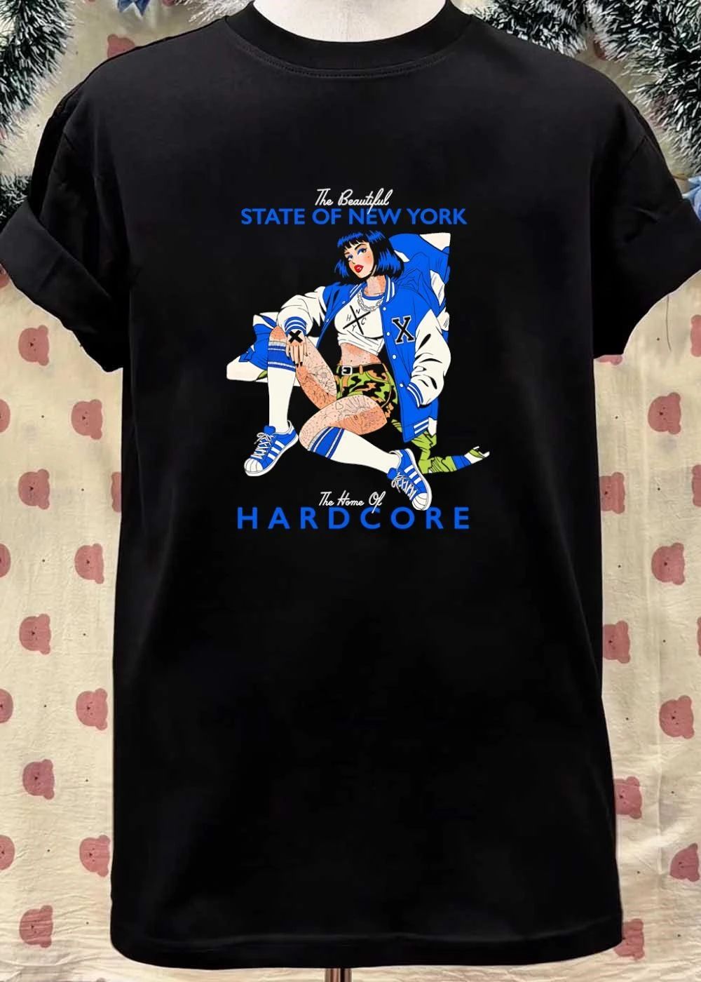 The Beautiful State of New York The Home of HARDCORE Girl Sitting shirt