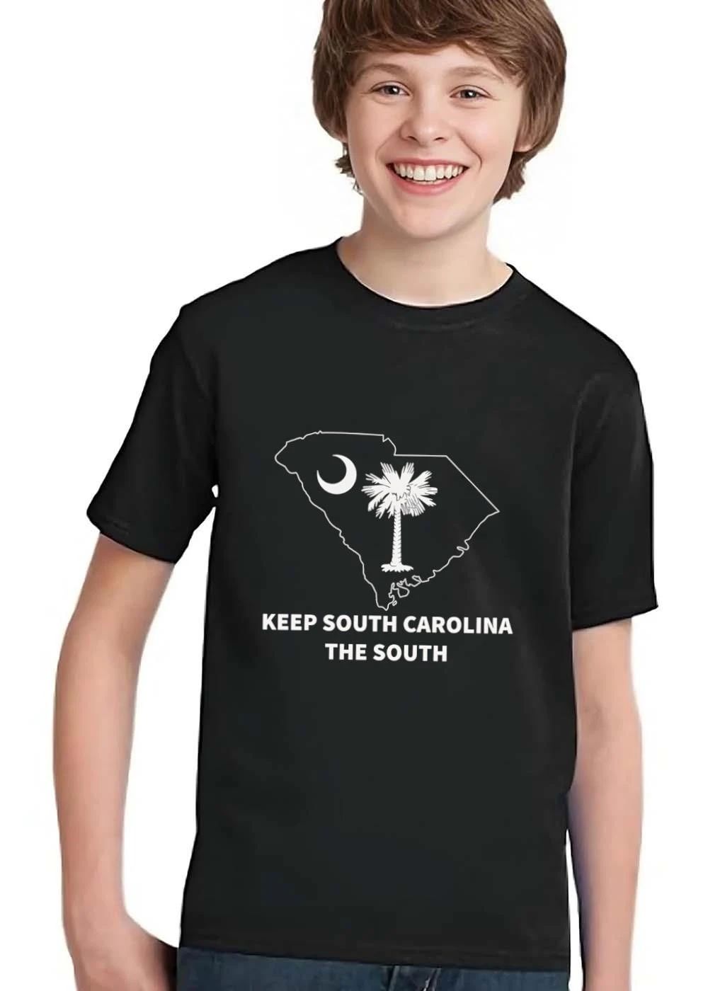 Keep South Carolina The State Outline Crescent Moon Palmetto Tree Line Art shirt