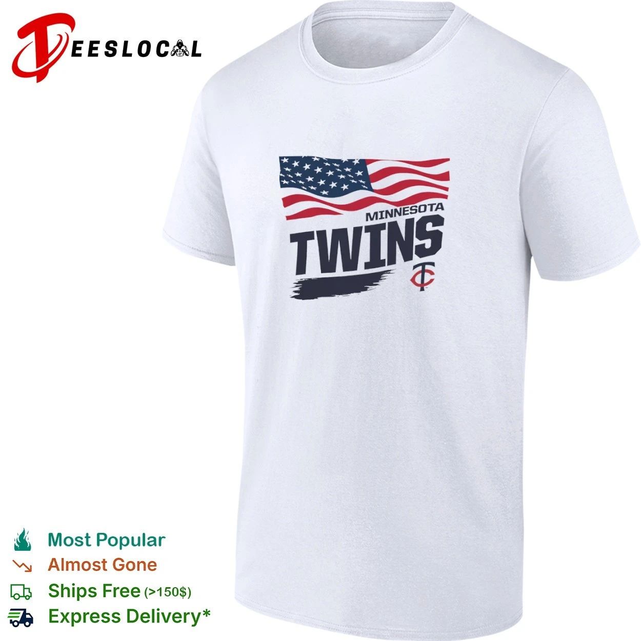 Minnesota Twins Starter Waving Flag MLB T-shirt