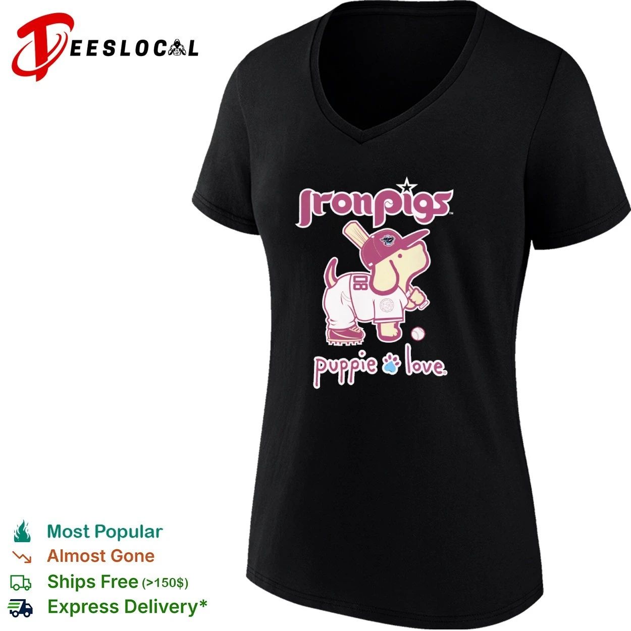 IronPigs Puppie Love Lehigh Valley IronPigs T-shirt