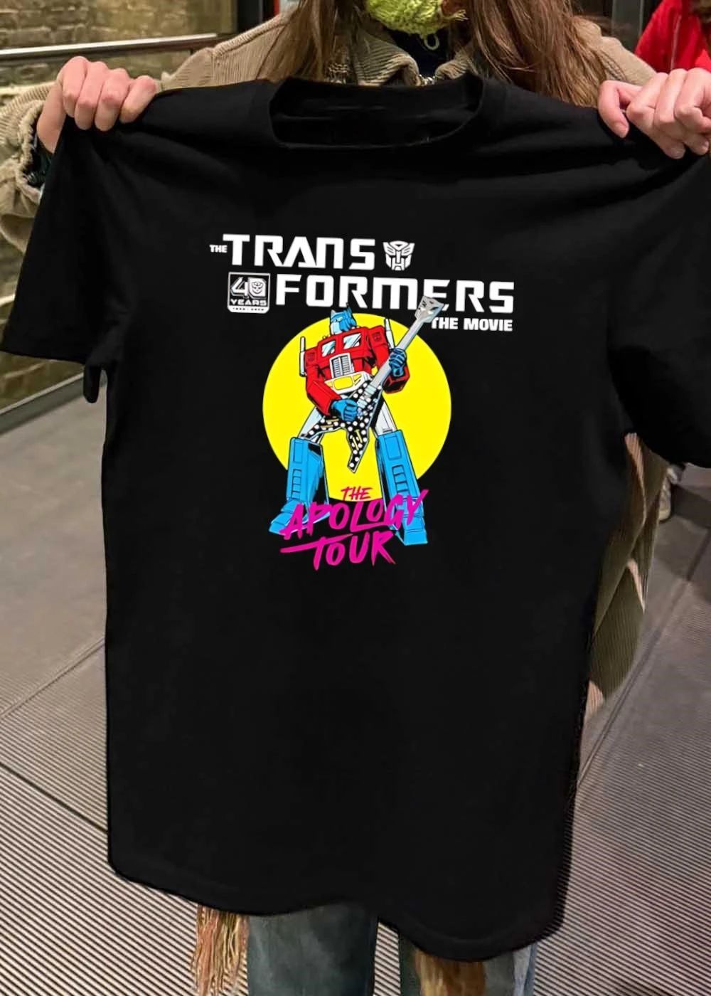 40 Years The Transformers The Movie The Apology Tour Optimus Prime T-Shirt