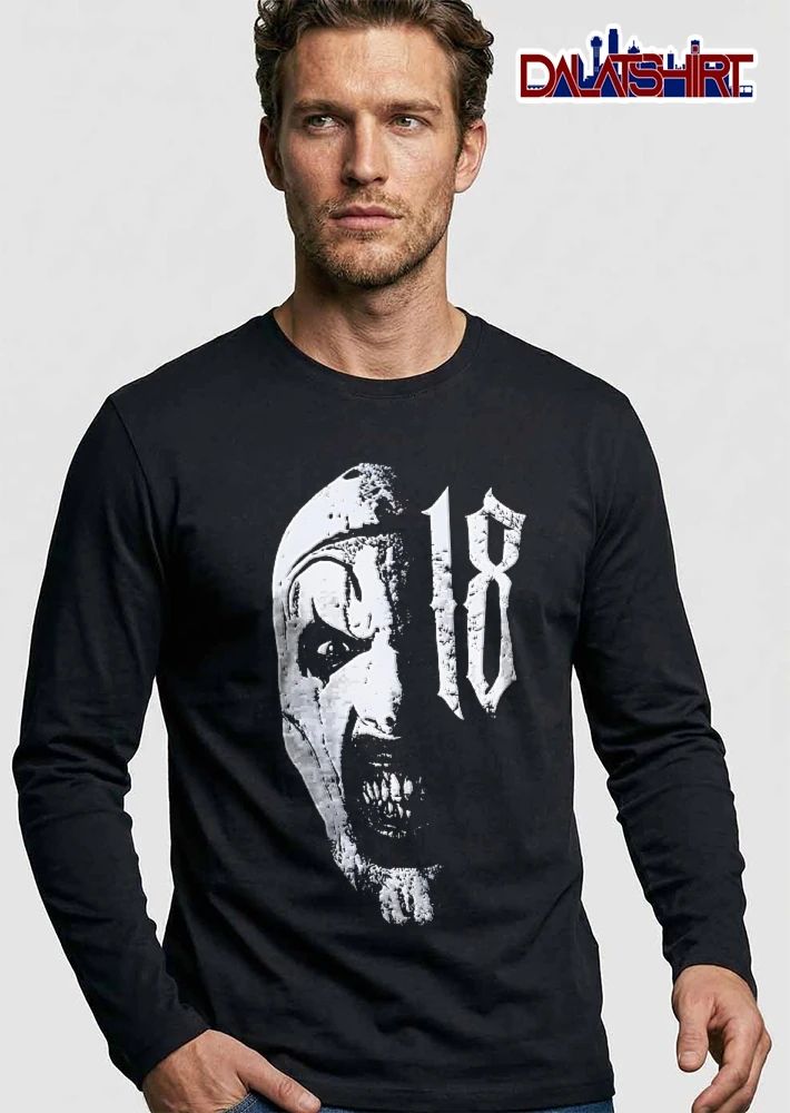 18 Screaming Killer Clown Half Face Distressed Monochrome Portrait shirt