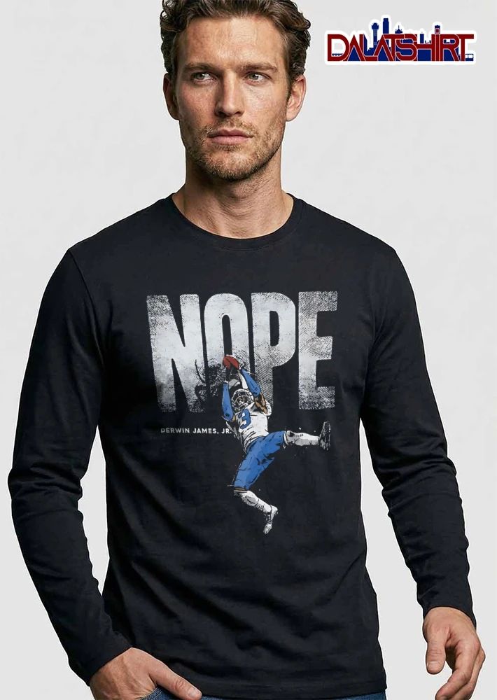 Nope Derwin James Jr Jumping Football Player Catching Ball Graphic shirt
