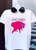 Jimothy Pink Raccoon Illustration Shirt