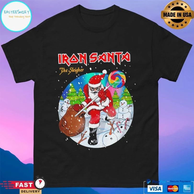 Iron Santa The Sleigher Christmas 2025 T-shirts