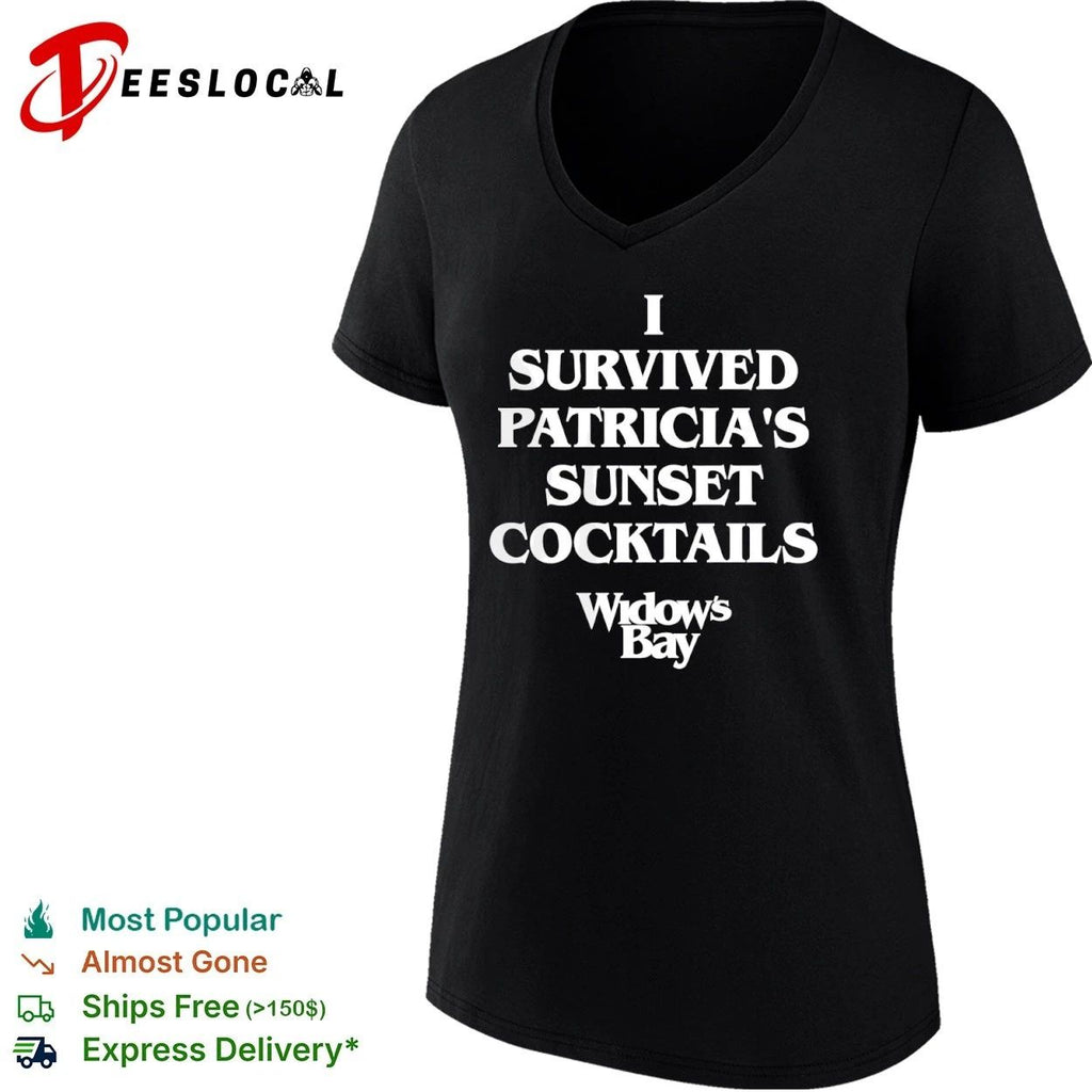 I Survived Patricia’s Sunset Cocktails Widow’s Bay T-shirt