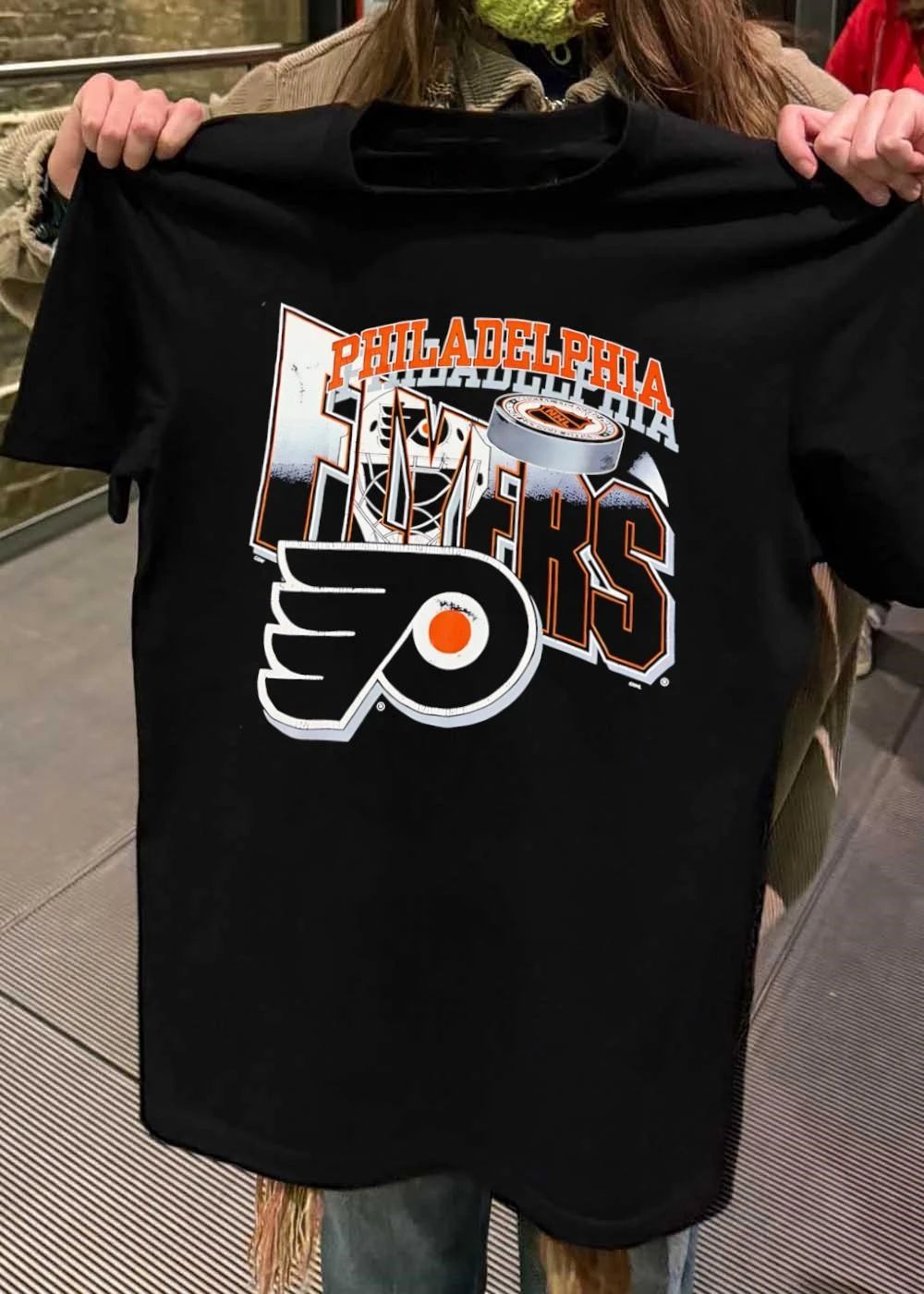 NHL Philadelphia Flyers Goalie Mask Logo Hockey Puck shirt