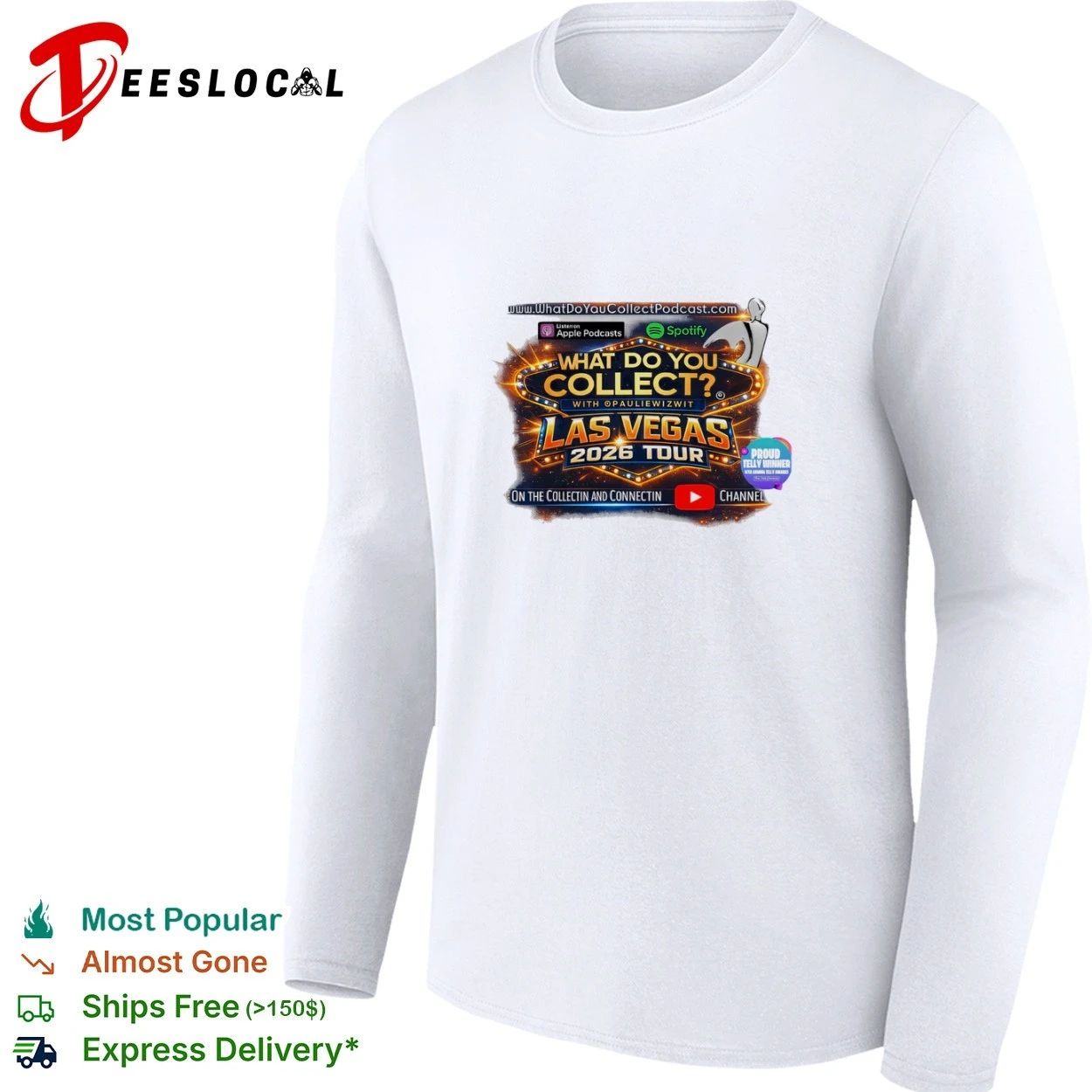 What Do You Collect With Pauliewizwit Las Vegas 2026 Tour T-shirt