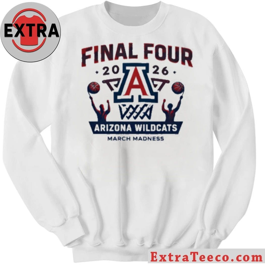 Original Arizona Wildcats Final Four 2026 Basketball Logo T-Shirt – Top-Rated Gift for College Basketball Lovers