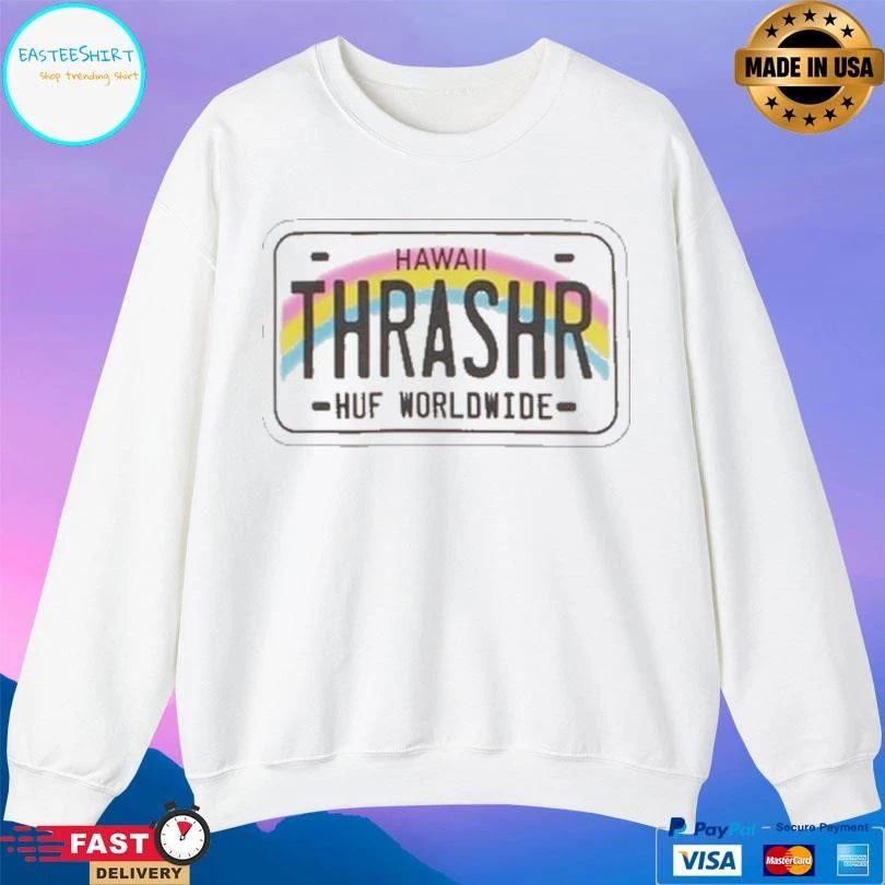 Hawaii Thrashr Huf Worldwide T-shirts