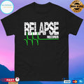 Relapse Records Cracked Logo T-shirts